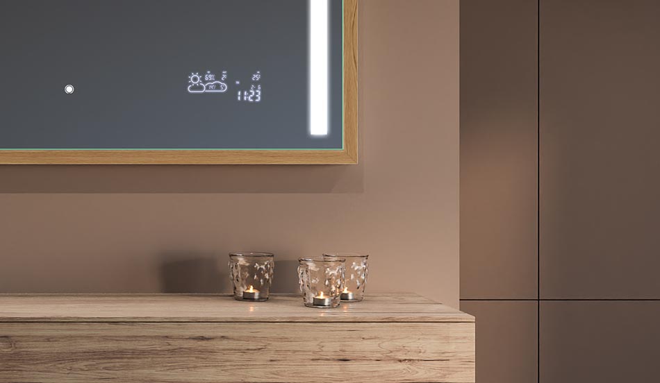 Oglindă cu ramă neagră în stil loft pentru băi moderne și minimaliste | ARTFORMA