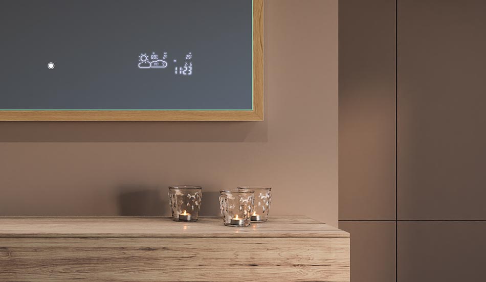 Oglindă cu ramă neagră în stil loft pentru băi moderne și minimaliste | ARTFORMA