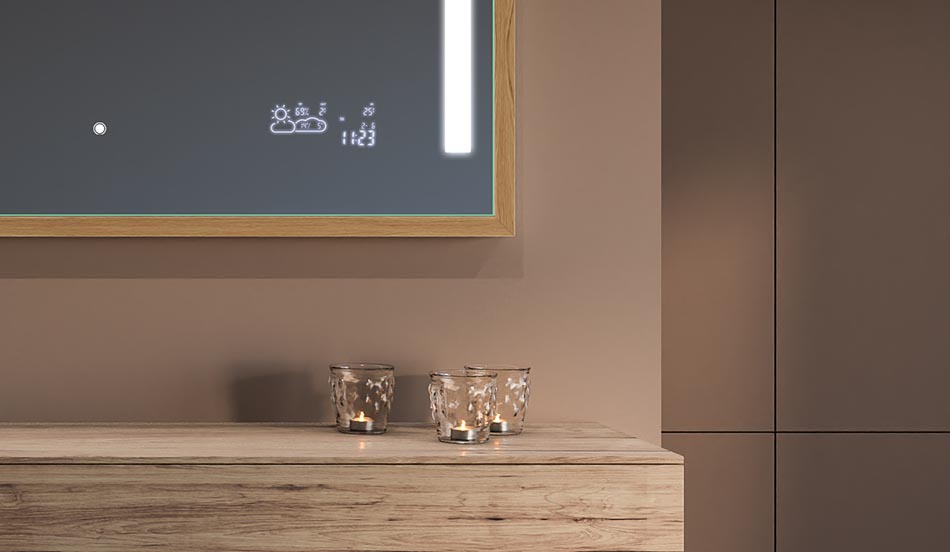 Oglindă cu ramă neagră în stil loft pentru băi moderne și minimaliste | ARTFORMA