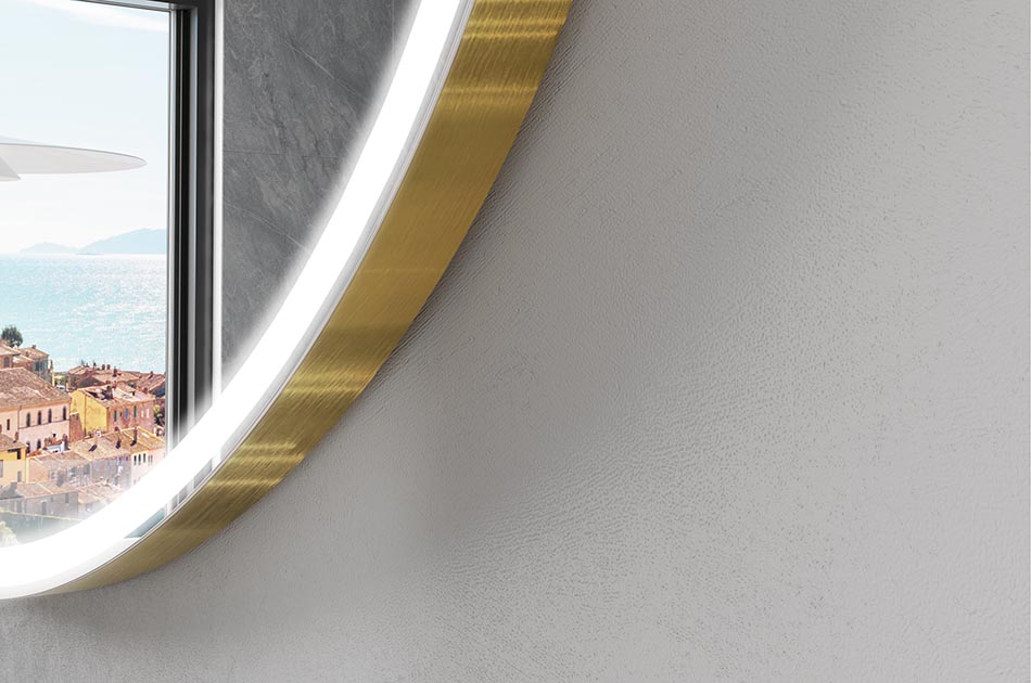 Oglindă inteligentă cu formă neregulată, ideală pentru o baie modernă | ARTFORMA