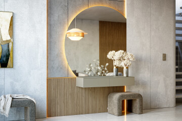 Oglindă sfert de cerc