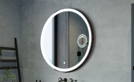 Oglinzi rotunde cu capac decorativ