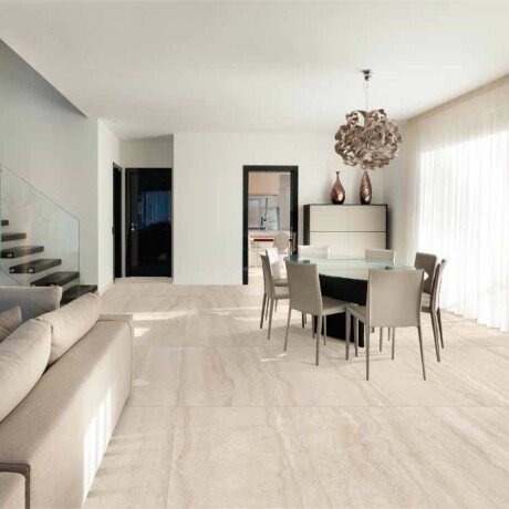 Gres pentru pardoseală 60x120 cm, alb mat, A4H1057 Memento Travertino Bianco Mat #6