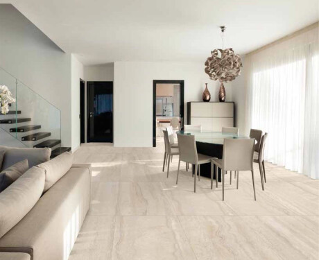 Gresie pentru pardoseală 60x120 cm, bej mat, A4H1063 Memento Travertino Ambra Mat