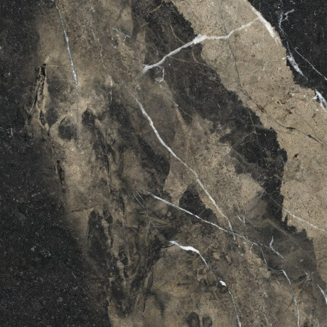 Gres smălțuit pentru pardoseală 60x120, negru cu venaturi aurii, lucios, rectificat, A4H109 Pierre Black #14