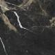 Gres smălțuit pentru pardoseală 60x120, negru cu venaturi aurii, lucios, rectificat, A4H109 Pierre Black #25