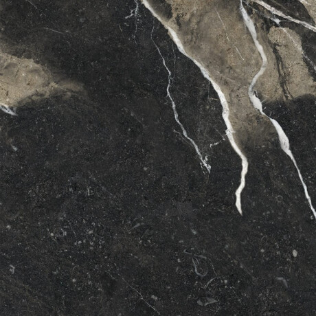 Gres smălțuit pentru pardoseală 60x120, negru cu venaturi aurii, lucios, rectificat, A4H109 Pierre Black #31