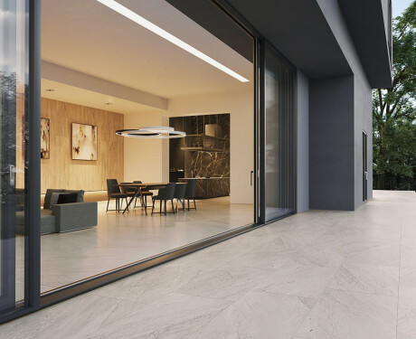 Gres glazurat pentru pardoseală, 120x280 cm, gri piatră, mat, A4H1129 Agathos Grey