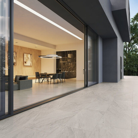 Gres glazurat pentru pardoseală, 120x120 cm, gri piatră, mat, A4H1130 Agathos Grey #5