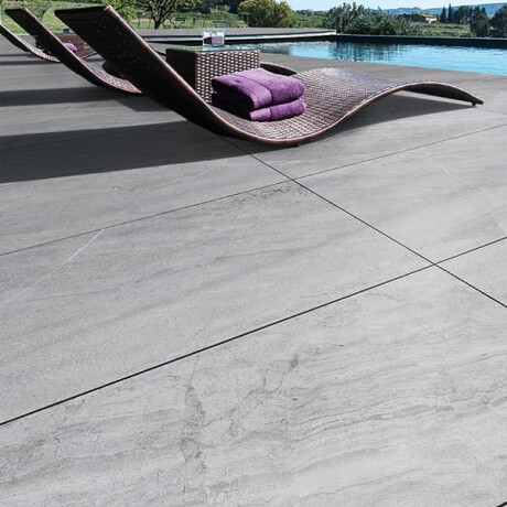 Gres glazurat pentru pardoseală, 60x120 cm, gri piatră, mat, A4H1131 Agathos Grey #10