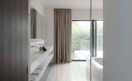 Placă de gres de format mare pentru pardoseală, 120×280 cm, gri mat, cu venaturi delicate, rectificată, A4H186 Dolomite