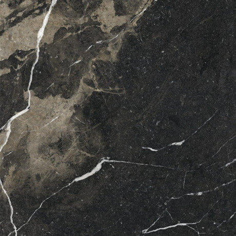 Placă de gresie de format mare, 120x280 cm, neagră, lucioasă, cu venaturi aurii, rectificată, A4H195 Pierre Black #8