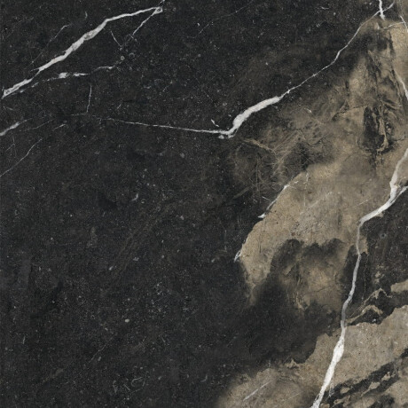 Placă de gresie de format mare, 120x280 cm, neagră, lucioasă, cu venaturi aurii, rectificată, A4H195 Pierre Black #10