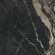 Placă de gres de format mare, 120x270 cm, neagră mată, cu venaturi aurii, rectificată, A4H196 Pierre Black #6