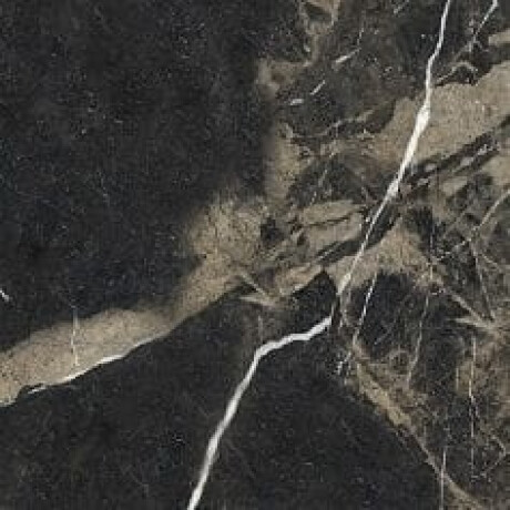 Gres glazurat pentru pardoseală Pierre Black 120x120 cm, negru lucios, cu venaturi aurii, rectificat A4H197 #13