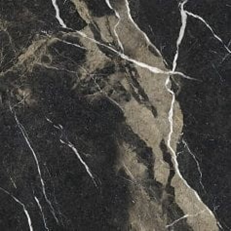 Gres glazurat pentru pardoseală Pierre Black 120x120 cm, negru lucios, cu venaturi aurii, rectificat A4H197 #20
