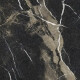 Gres glazurat pentru pardoseală Pierre Black 120x120 cm, negru lucios, cu venaturi aurii, rectificat A4H197 #20
