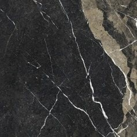 Gres glazurat pentru pardoseală Pierre Black 120x120 cm, negru lucios, cu venaturi aurii, rectificat A4H197 #22