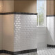Placă ceramică cu muchie teșită pentru perete, 10x20, alb lucios, cu muchie teșită A4H22 Blanco Brillo #1