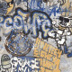 Gresie smălțuită pentru pardoseală, 120x280 cm, gri mat, rectificată, A4H248 City Graffiti Grey #1