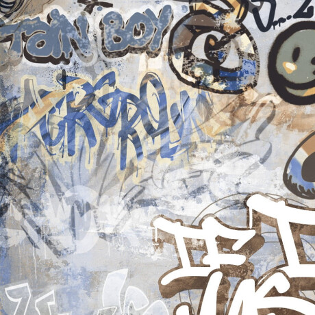 Gresie smălțuită pentru pardoseală, 120x280 cm, gri mat, rectificată, A4H248 City Graffiti Grey #3