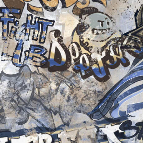 Gresie smălțuită pentru pardoseală, 120x280 cm, gri mat, rectificată, A4H248 City Graffiti Grey #5