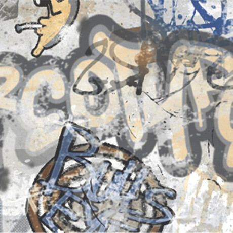 Gresie smălțuită pentru pardoseală, 120x280 cm, gri mat, rectificată, A4H248 City Graffiti Grey #7