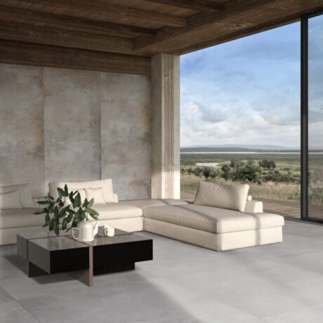 Gres glazurat pentru pardoseală, 120x120 cm, gri mat, rectificat, A4H252 City Grey #12