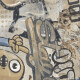 Gres glazurat pentru pardoseală, de format mare, 120x280 cm, bej mat, rectificat, A4H255 City Graffiti Beige #7