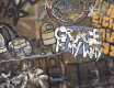 Gresie smălțuită pentru pardoseală, de format mare, 120x280 cm, mată, rectificată, A4H262 City Graffiti Multicolor