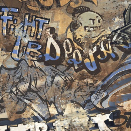 Gresie smălțuită pentru pardoseală, de format mare, 120x280 cm, mată, rectificată, A4H262 City Graffiti Multicolor #3