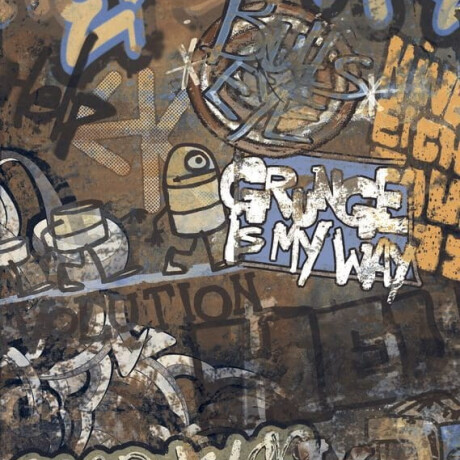 Gresie smălțuită pentru pardoseală, de format mare, 120x280 cm, mată, rectificată, A4H262 City Graffiti Multicolor #6