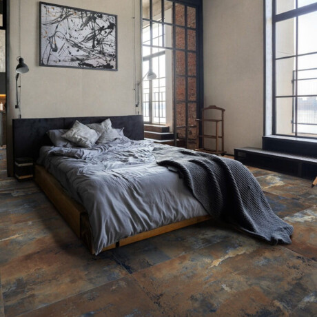 Gres glazurat pentru pardoseală, 120x120 cm, maro mat, rectificat, A4H265 City Multicolor #2