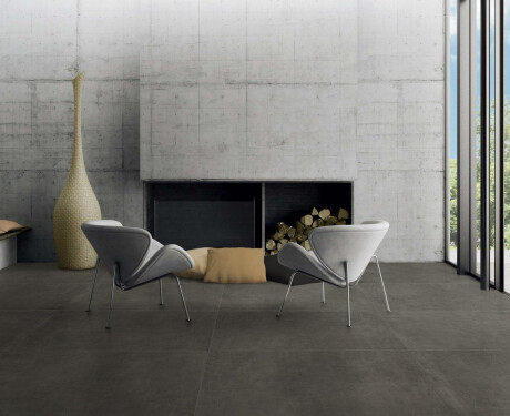 Gres glazurat pentru pardoseală 60x120 cm, culoare beton gri închis mat, rectificat, A4H327 Massive Dimgray
