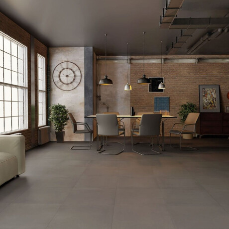 Gres glazurat pentru pardoseală 60x120 cm, culoare beton gri închis mat, rectificat, A4H327 Massive Dimgray #2
