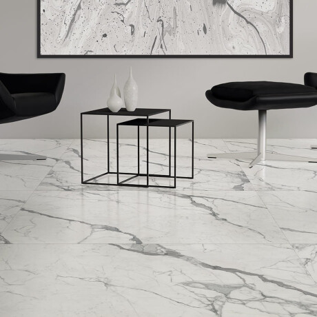 Gres glazurat pentru pardoseală, 120x120 cm, mat, cu venaturi gri, rectificat, A4H455 Statuario Superiore #3