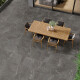 Gresie de piatră cu venaturi pentru pardoseală, 100x100, mată, gri închis, A4H507 Volterra Stone #2