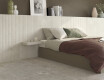 Gres cu textură striată pentru pardoseală, 60x120, gri deschis mat, A4H510 Rigat-One Ermetica Bianco