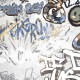 Gresie smălțuită pentru pardoseală, 120x280 cm, gri mat, rectificată, A4H640 City Graffiti White #3
