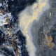 Gres de format mare 120x280, marmură albastru intens cu venaturi, lucios A4H674 Eterno Blu #3