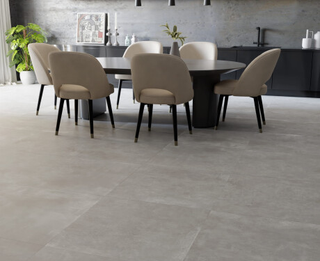Gresie de format mare 120x280, gri beton mat, A4H763 Louft Ash