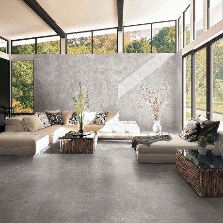 Gresie de format mare 120x280, gri beton mat, A4H763 Louft Ash #4