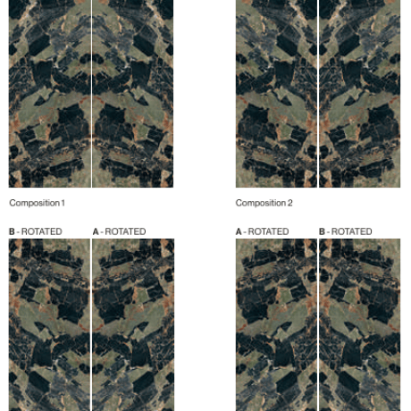 Gres Bookmatch 120x280, marmură smarald cu venaturi, luciu A4H850 Esmerald Paris #5