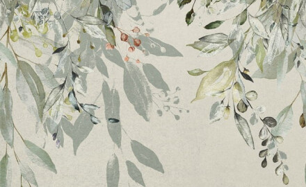 Gresie pentru pereți 60x120 cm, gri, cu motive florale, finisaj mat, A4H918 Flower