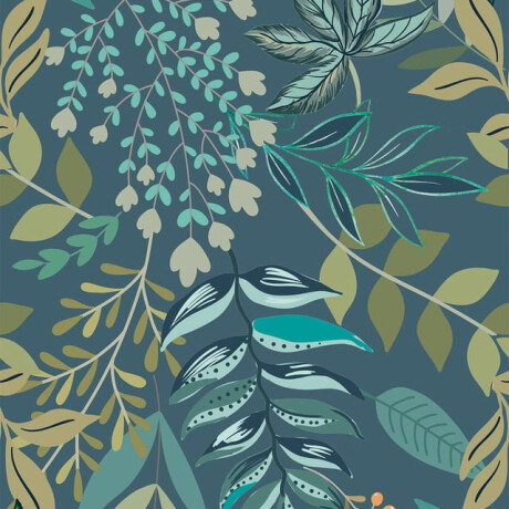 Gresie pentru pereți 60x120 cm, albastră, cu motive vegetale, finisaj mat, A4H924 Majorele #4
