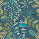 Gresie pentru pereți 60x120 cm, albastră, cu motive vegetale, finisaj mat, A4H924 Majorele #4