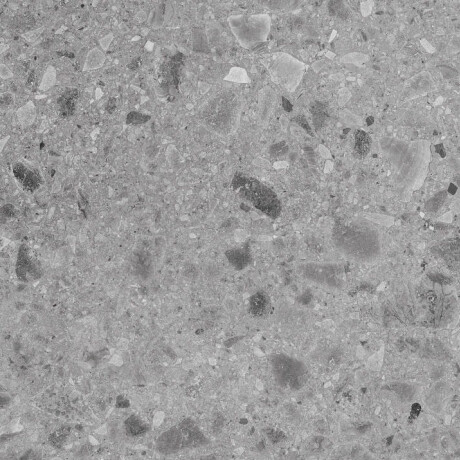 Gres smălțuit pentru pardoseală 60x120, gri mat, rectificat, A4H97, terrazzo #9