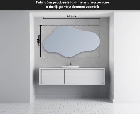 Oglinzi pentru baie cu LED în formă neregulată C221 #3