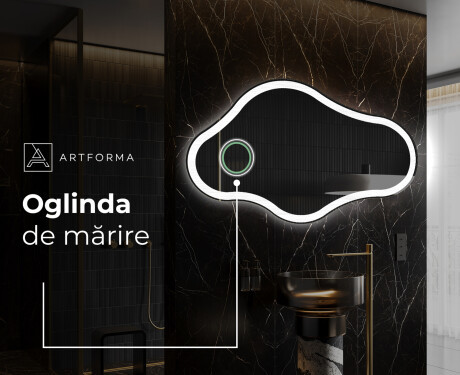 Oglinzi pentru baie cu LED în formă neregulată C222 #4