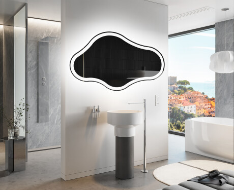 Oglinzi pentru baie cu LED în formă neregulată C222 #9